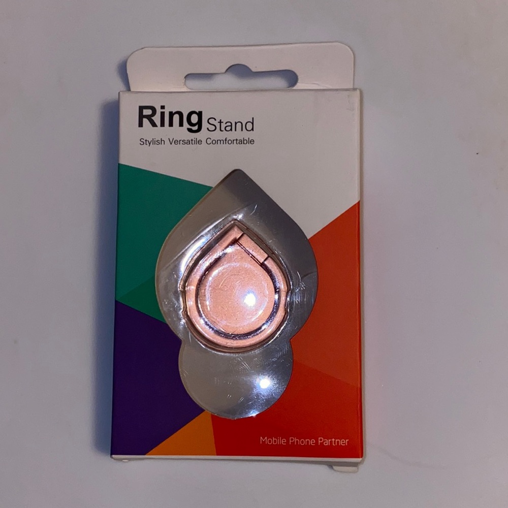 Rose Gold ring stand for back of phone